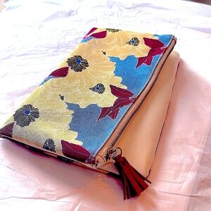 RACHEL PALLY authentic fancy rawhide zipper clutch.